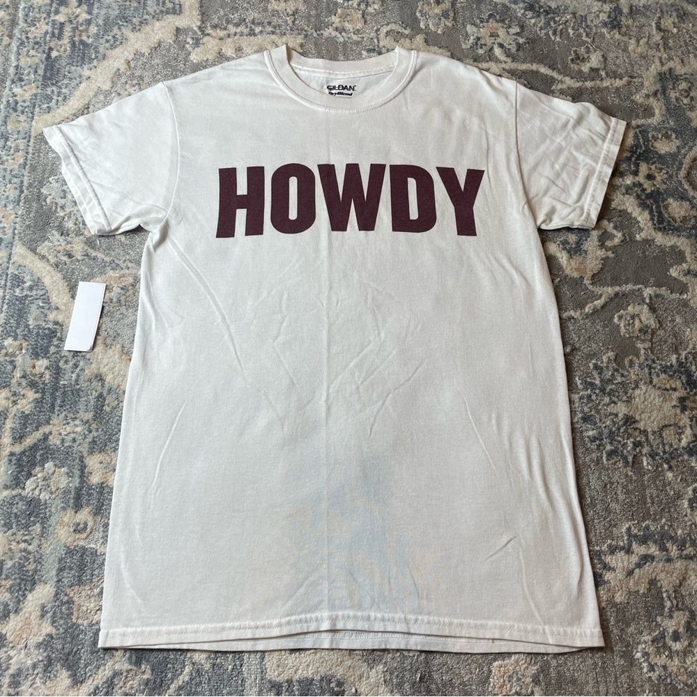 Gildan A&M HOWDY Dammit White T-Shirt
